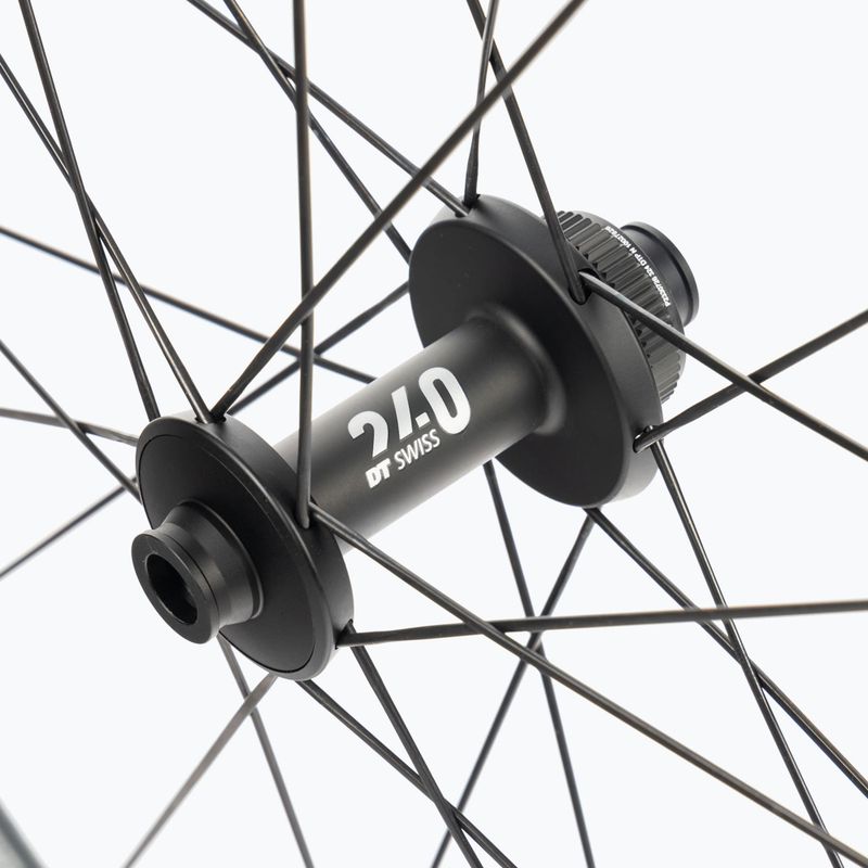 DT Swiss ERC 1400 DI 700C CL 45 12/100 carbon negru roată de bicicletă față WERC140AIDXCA18229 4