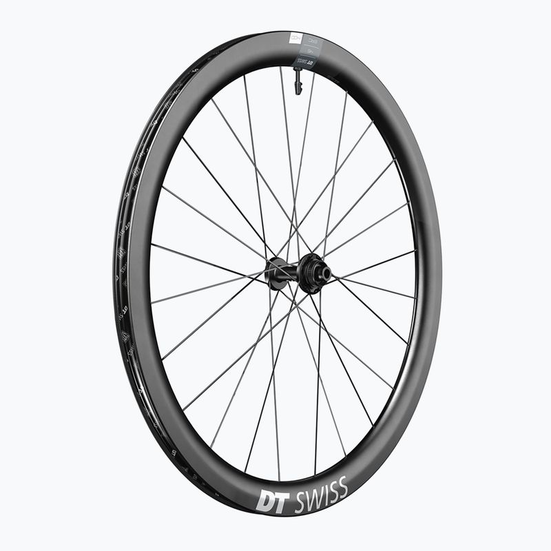 DT Swiss ERC 1400 DI 700C CL 45 12/100 carbon negru roată de bicicletă față WERC140AIDXCA18229 5
