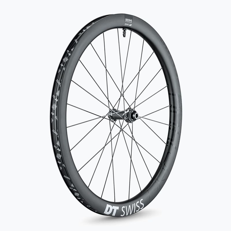 Roată de bicicletă față DT Swiss GRC 1400 SP 700C CL 42 12/100 black