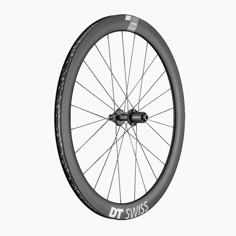 DT Swiss ARC 1400 DI 700C 700C CL 50 12/142 ASL11 roată spate de bicicletă din carbon negru WARC140NIDICA12594