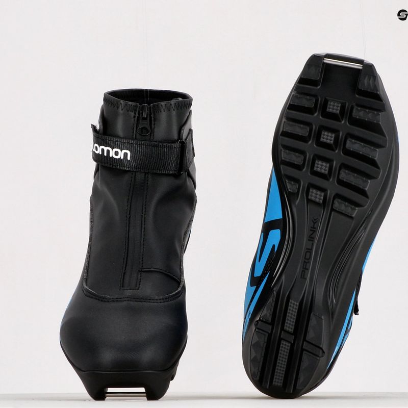 Salomon R/Combi JR Prolink cizme de schi fond pentru copii negru L41514100+ 14
