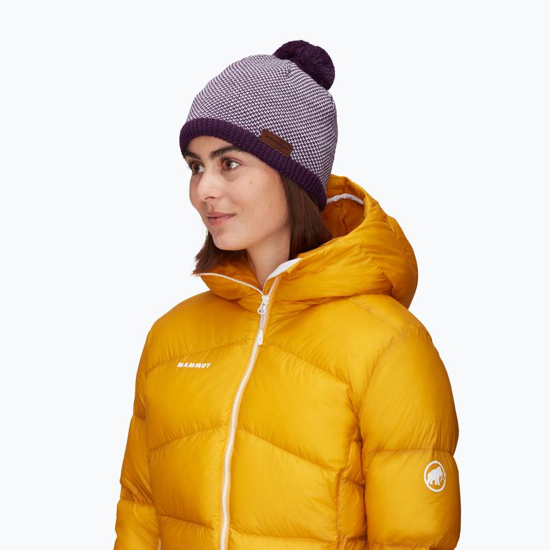 Mammut Snow căciulă de iarnă pentru femei mov și alb 1191-01120-6411-1 5