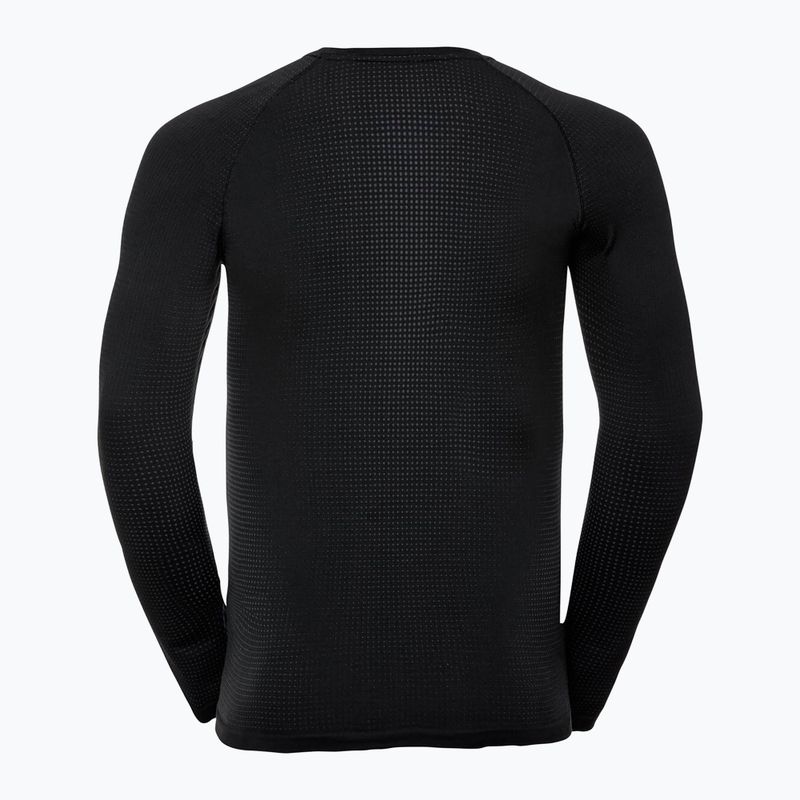 Longsleeve termoactiv pentru bărbați ODLO Performance Warm Bl Top Crew Neck black keystyle 4