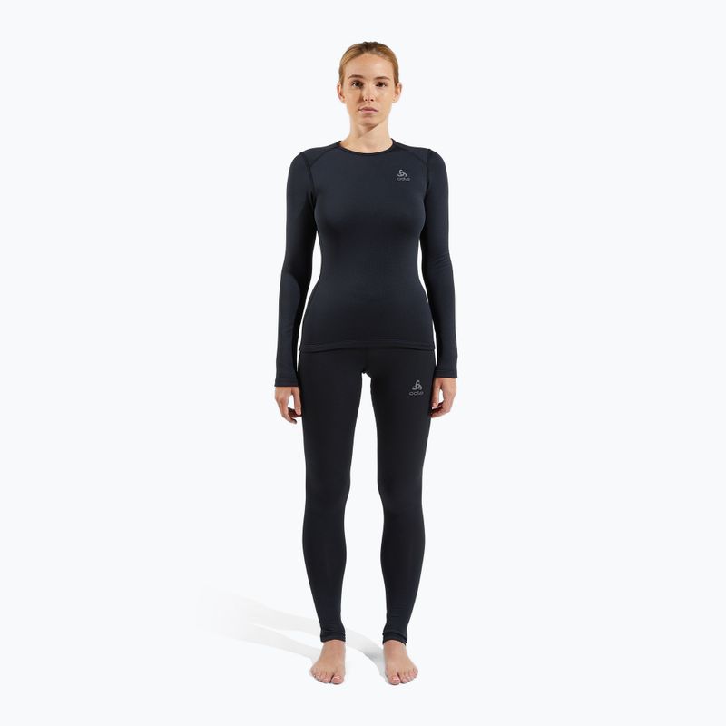Bluză termică damă ODLO Fundamentals Active Warm Bl Top Crew Neck black 2
