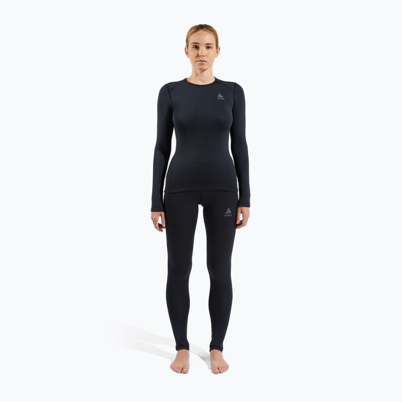 Pantaloni termici pentru femei ODLO Fundamentals Active Warm Bl Bottom Long negri 2