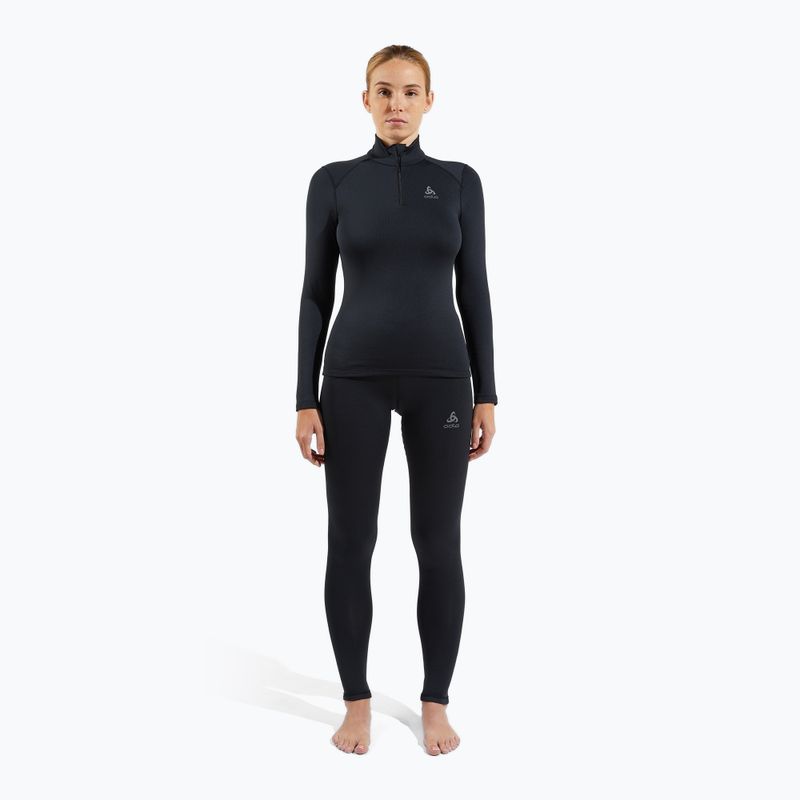 Bluză termică damă ODLO Fundamentals Active Warm Bl Top Turtle Neck black 2