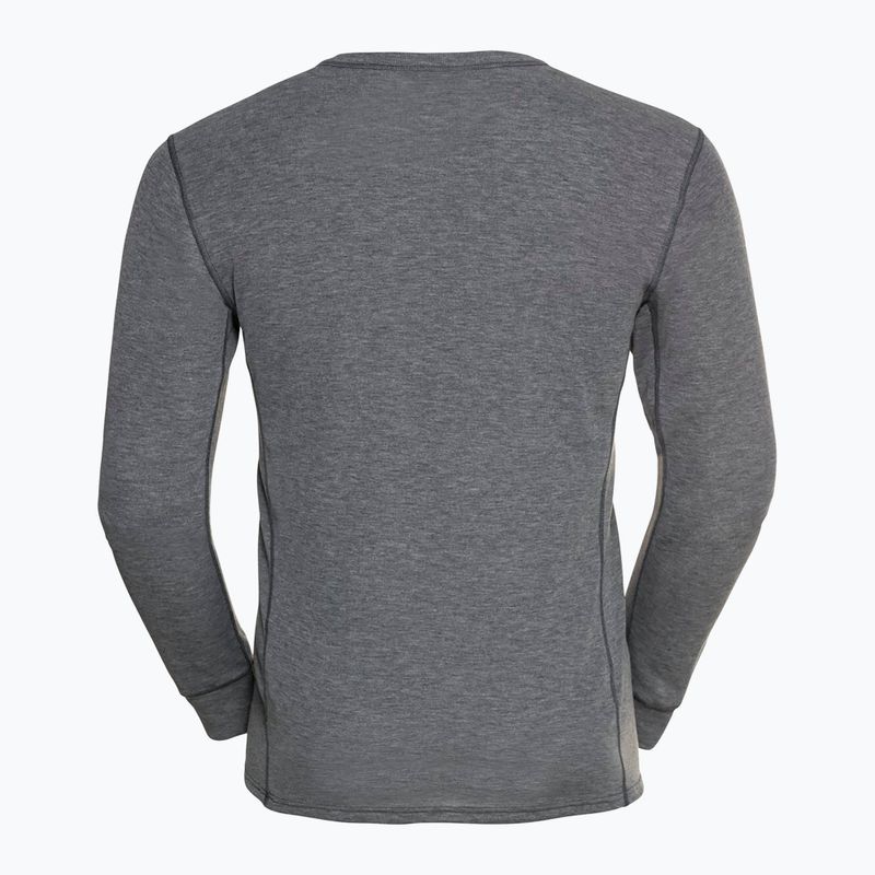 Bluză termică pentru bărbați ODLO Active Warm Bl Top Crew Neck odlo steel grey melange 5