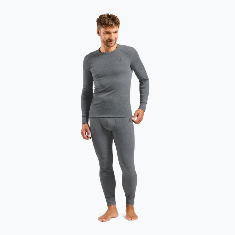 Pantaloni termoactivi pentru bărbați ODLO Active Warm Bl Bottom Long odlo steel grey melange 2