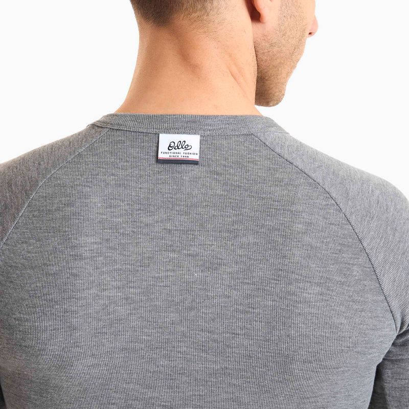 Bluză termică pentru bărbați ODLO Active Warm Originals Bl Top Crew Neck odlo steel grey melange 4