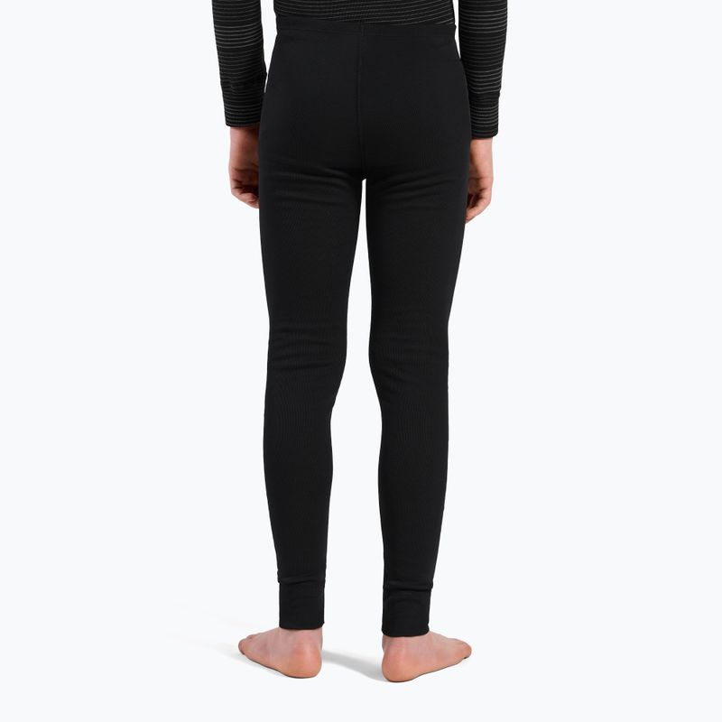 Lenjerie de corp termică pentru copii ODLO Active Warm Eco Long negru/gri melange 4