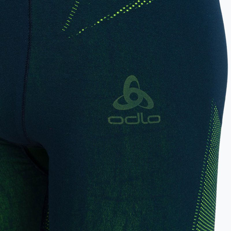 Lenjerie termoactivă pentru bărbați ODLO Fundamentals Performance Warm Long verde-bleumarin 196082/21022 7
