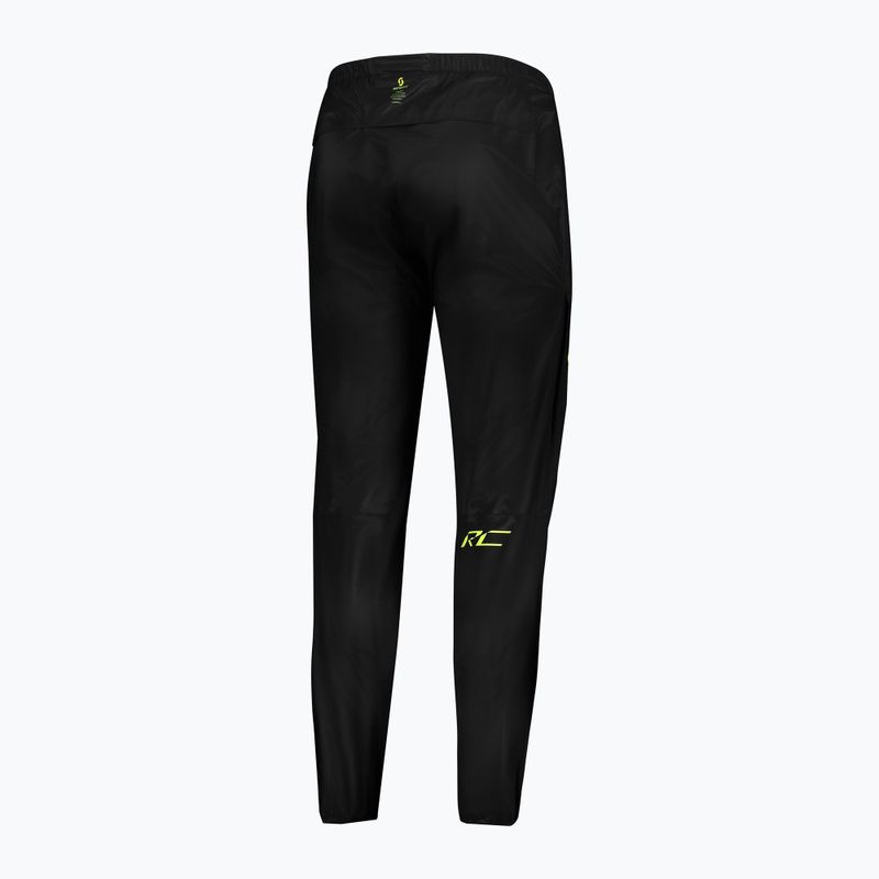 Pantaloni de alergare pentru bărbați Scott RC Run Waterproof black/yellow 2