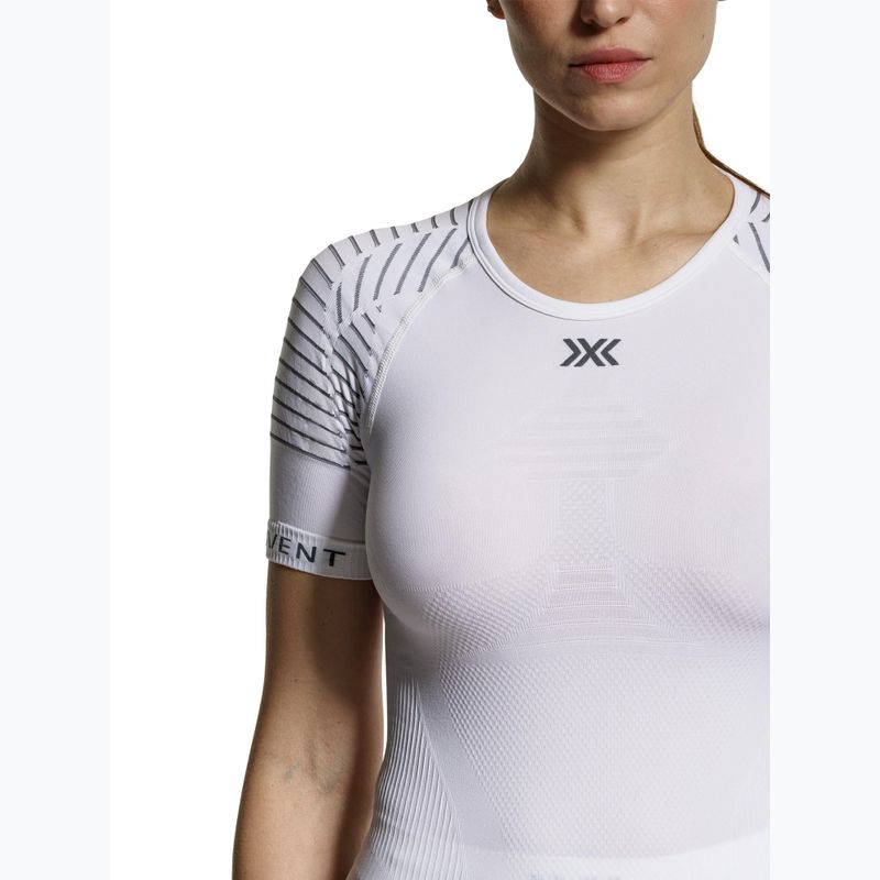 Tricou termoactiv pentru femei X-Bionic Invent 4.0 Lt Shirt Arctic White/Dolomite Grey 3