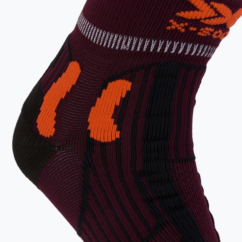 Șosete de traseu pentru bărbați X-Socks Trail Run Energy maro-portocalii RS13S19U-O003