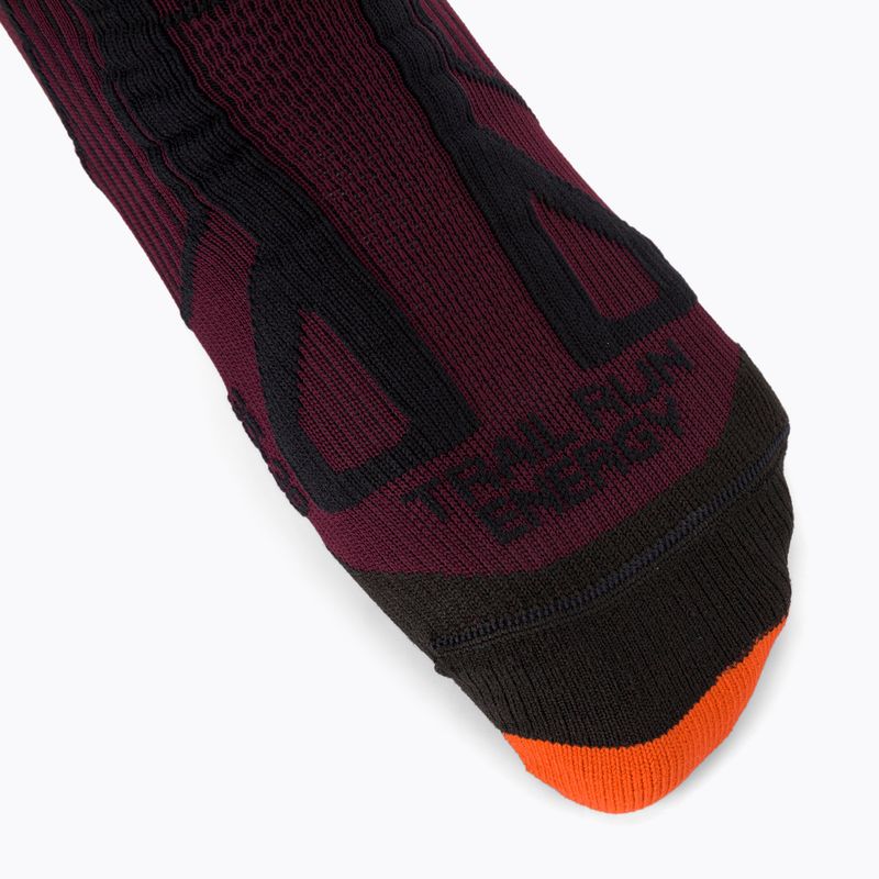 Șosete de traseu pentru bărbați X-Socks Trail Run Energy maro-portocalii RS13S19U-O003