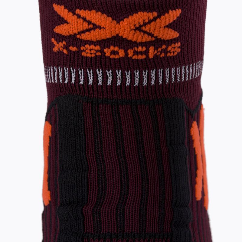Șosete de traseu pentru bărbați X-Socks Trail Run Energy maro-portocalii RS13S19U-O003