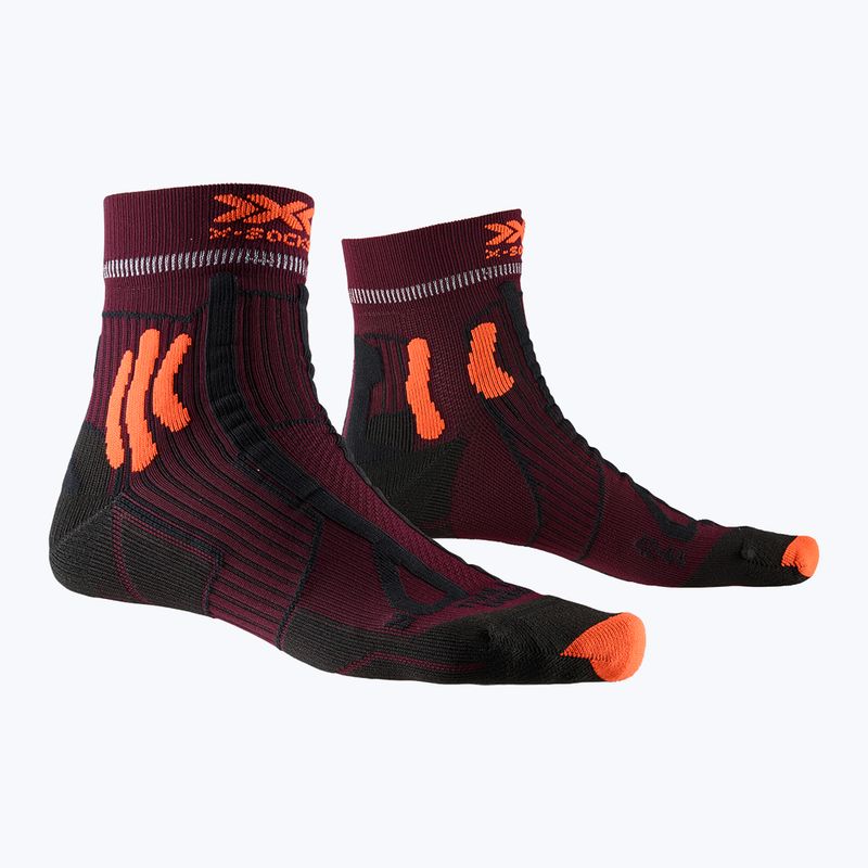 Șosete de traseu pentru bărbați X-Socks Trail Run Energy maro-portocalii RS13S19U-O003