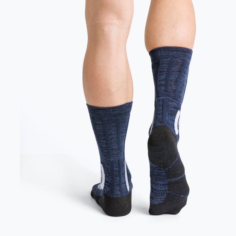 Șosete pentru femei X-Socks Trek X Merino midnight blue/arctic white 3