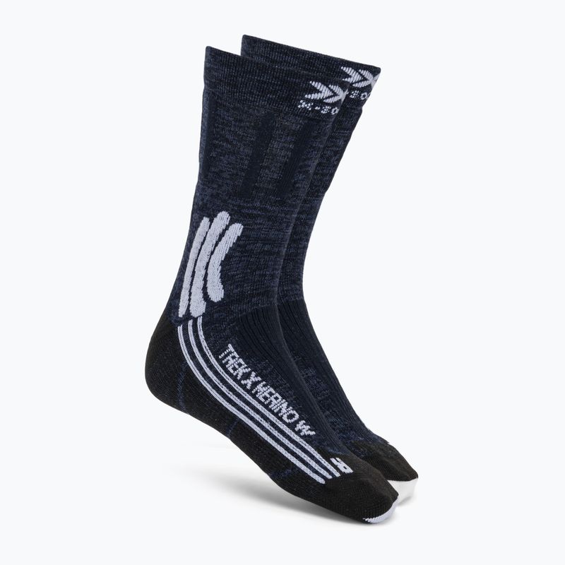 Șosete pentru femei X-Socks Trek X Merino midnight blue/arctic white
