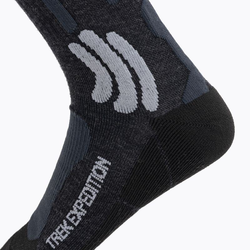 Șosete de trekking X-Socks Trek Expedition negru opal / gri dolomit melange șosete de trekking 3