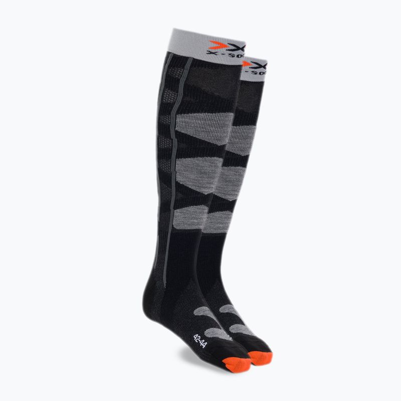 X-Socks Ski Control 4.0 negru-gri șosete de schi XSSSKCW19U