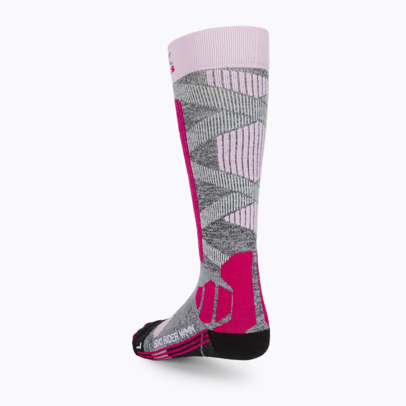 Șosete de schi pentru femei X-Socks Ski Rider 4.0, gri, XSSSKRW19W 2