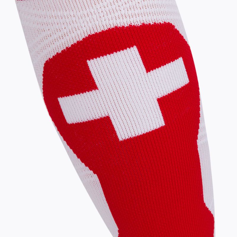Șosete X-Socks Ski Patriot 4.0 Switzerland, alb, XSSS43W19U