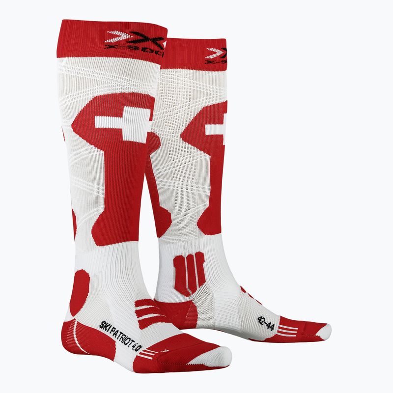 Șosete X-Socks Ski Patriot 4.0 Switzerland, alb, XSSS43W19U