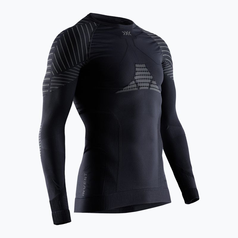 Bluză termică pentru bărbați X-Bionic Invent 4.0 LS black/charcoal 5