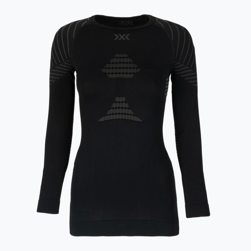 Bluză termică damă X-Bionic Invent 4.0 LS black/charcoal