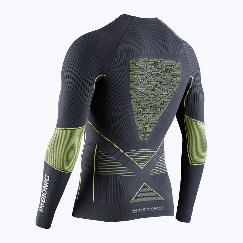 Bluză termică pentru bărbați X-Bionic Energy Accumulator 4.0 charcoal/yellow 2