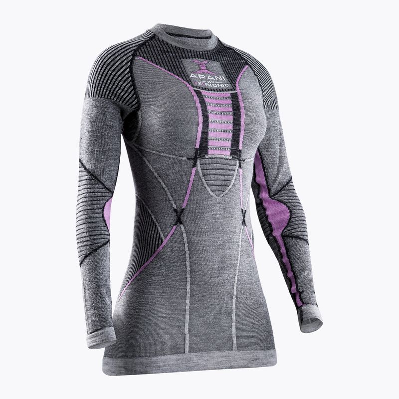 Tricou termic pentru femei X-Bionic Apani 4.0 Merino gri/purpuriu APWT06W19WW 4