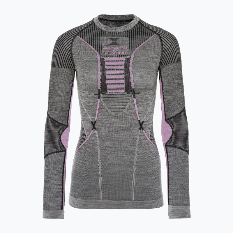 Tricou termic pentru femei X-Bionic Apani 4.0 Merino gri/purpuriu APWT06W19WW