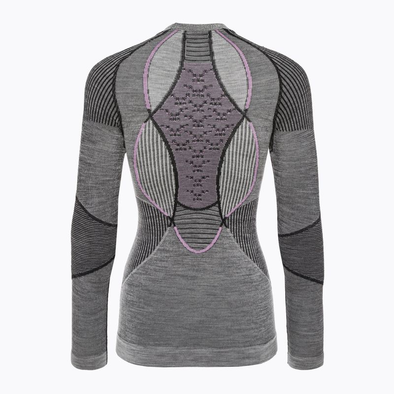 Tricou termic pentru femei X-Bionic Apani 4.0 Merino gri/purpuriu APWT06W19WW 2
