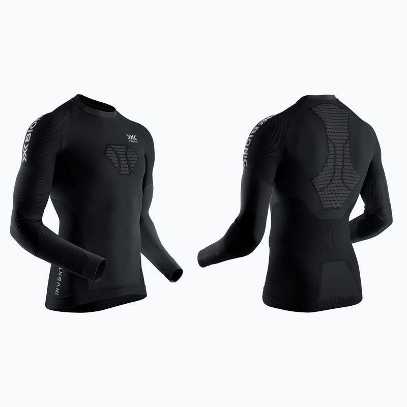 Bluză termică pentru bărbați X-Bionic Invent 4.0 Run Speed black/charcoal 7