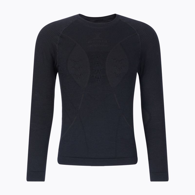 Tricou termic cu mânecă lungă X-Bionic Apani 4.0 Merino, negru, APWT06W19M