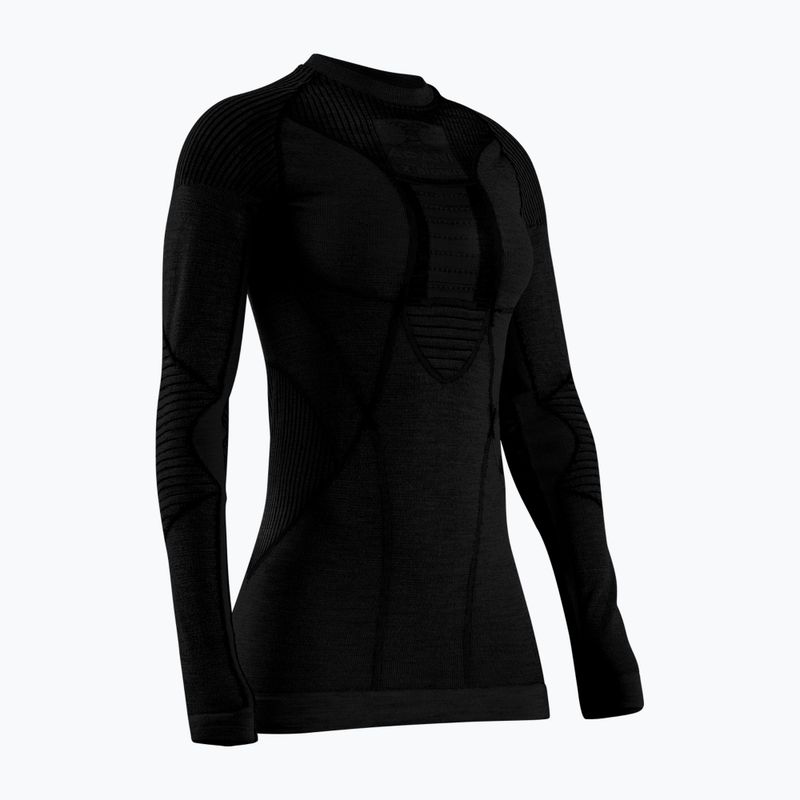 Bluză termică damă X-Bionic Apani 4.0 Merino black/black 4