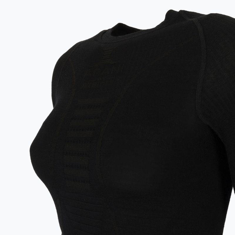 Bluză termică damă X-Bionic Apani 4.0 Merino black/black 3