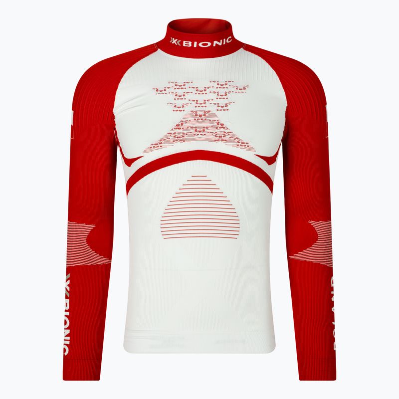 Tricou termic cu mânecă lungă pentru bărbați X-Bionic Energy Accumulator 4.0 Patriot Poland, alb, EAWT53W19M
