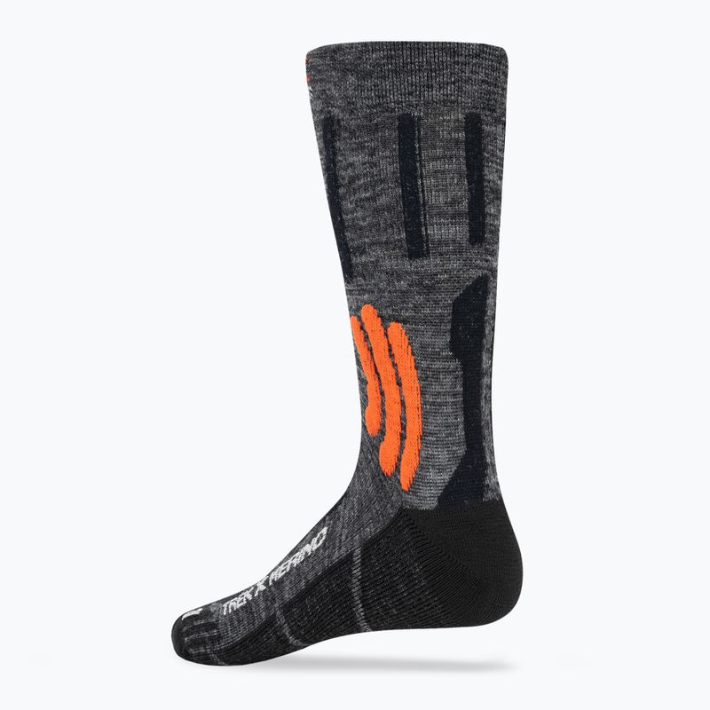 Șosete de trekking X-Socks Trek X Merino grey duo melange/x-orange/negru șosete de trekking 2