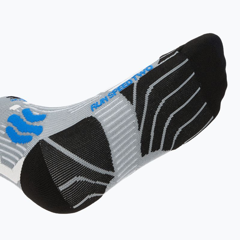 Șosete de alergare X-Socks Run Speed Two 4.0 pentru bărbați, gri perlat/albastru inventice 4