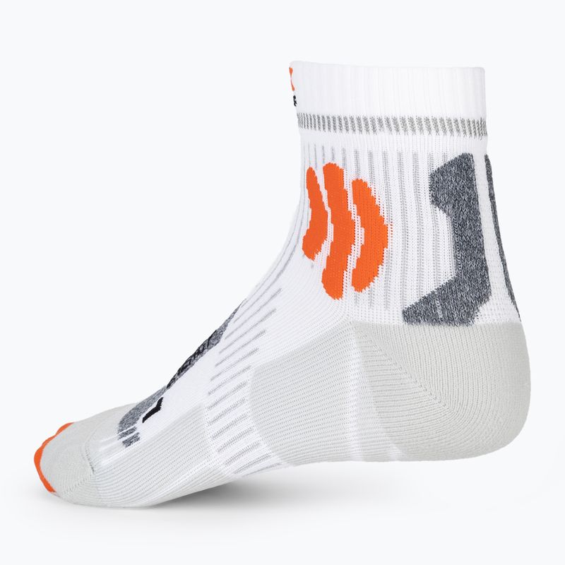 Șosete de alergare pentru bărbați X-Socks Marathon Energy 4.0 arctic white/trick orange