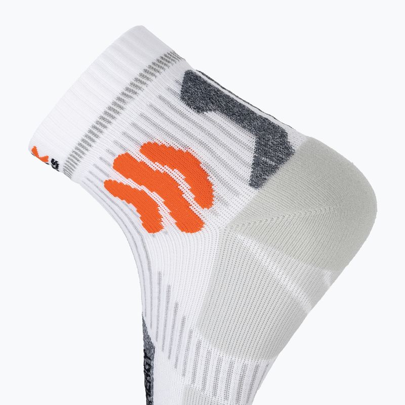 Șosete de alergare pentru bărbați X-Socks Marathon Energy 4.0 arctic white/trick orange