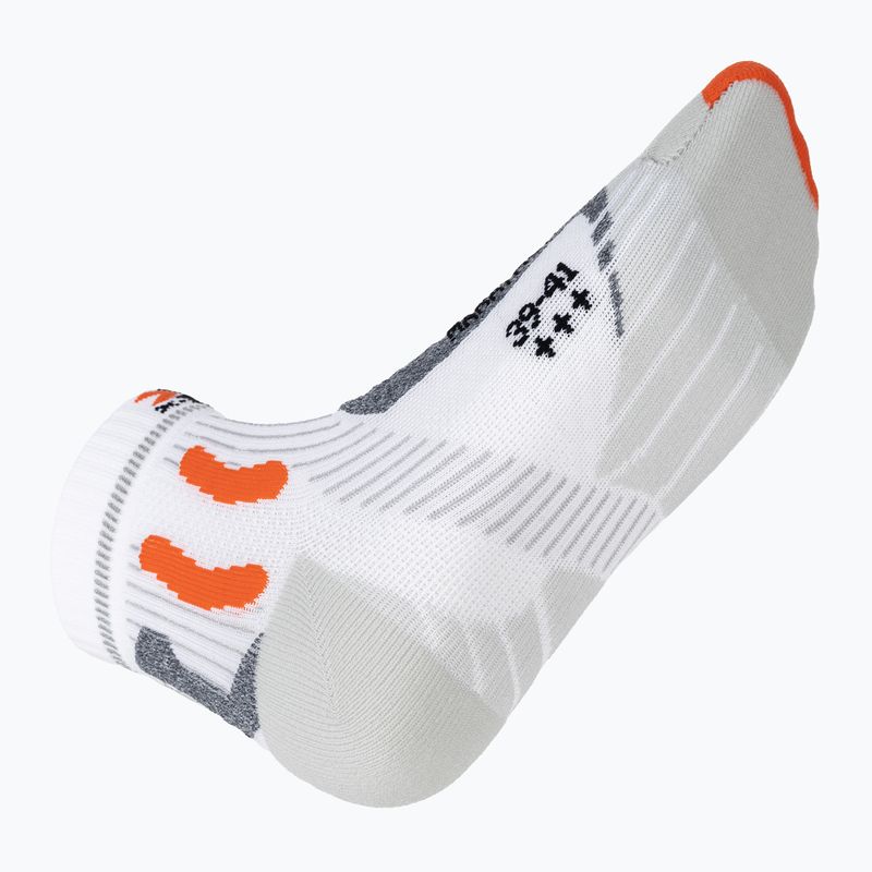 Șosete de alergare pentru bărbați X-Socks Marathon Energy 4.0 arctic white/trick orange