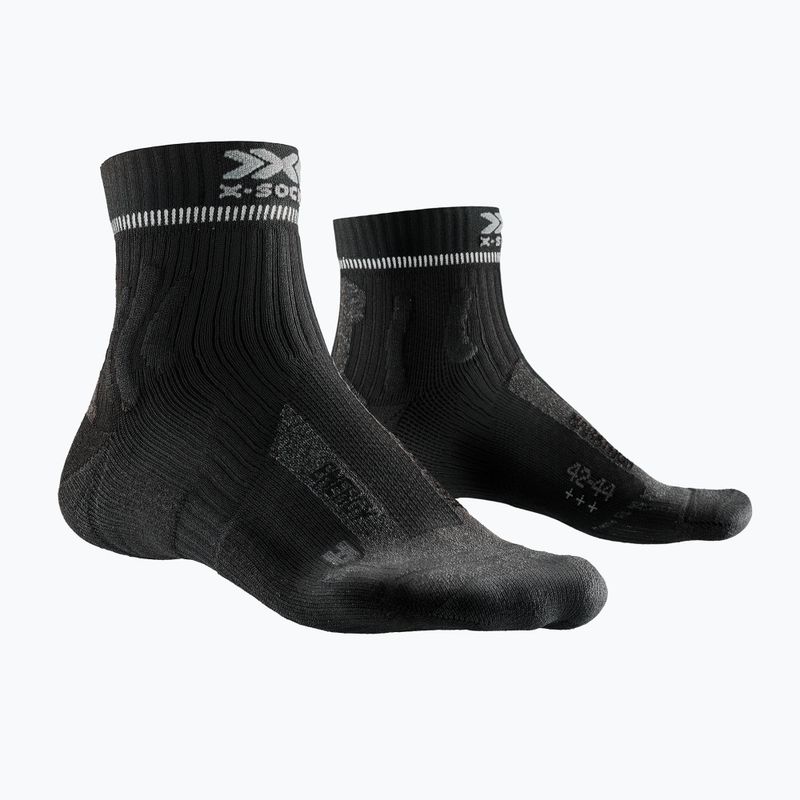 Șosete de alergare pentru bărbați X-Socks Marathon Energy 4.0 negru opal negru/dolomite gri