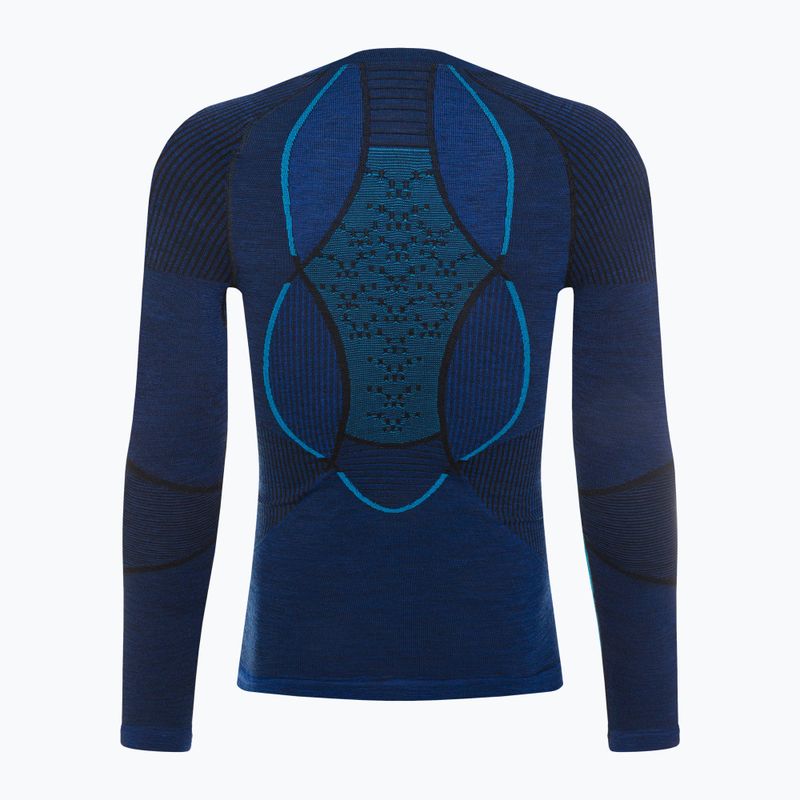 Bluză termică pentru bărbațiX-Bionic Merino dark ocean/sky blue 3