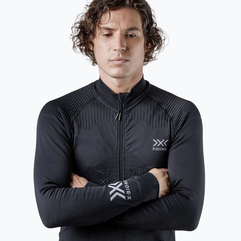 Bluză termoactivă pentru bărbați X-Bionic Energizer 4.0 Transmission Layer Full Zip opal black/arctic white 3