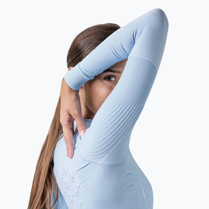 Bluză termică damă X-Bionic Energy Accumulator 4.0 LS ice blue/arctic white 6