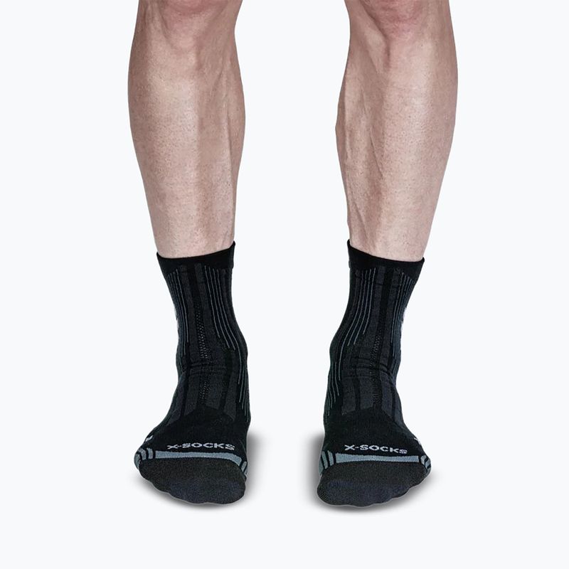 Șosete X-Socks Hike Perform Natural Ankle anthracite/turquoise 2