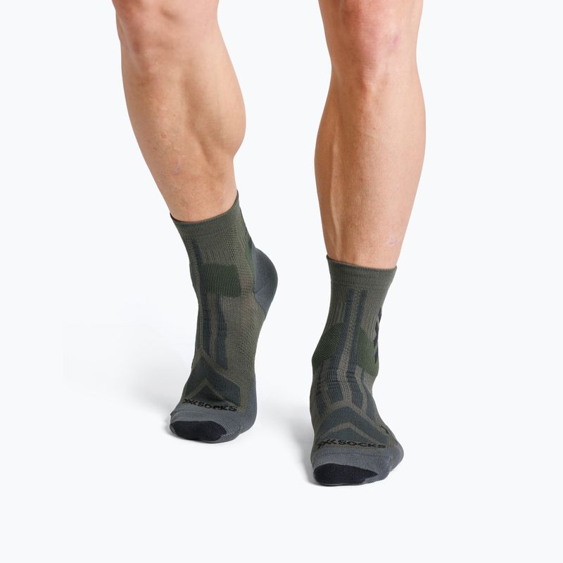 Șosete X-Socks Hike Discover Ankle dark sage/black 3